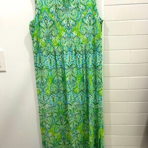 J. Jill Green and Blue Maxi Sundress